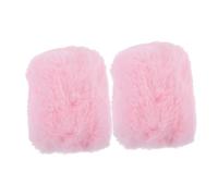 GOOHOCHY 2pcs Wind Shield and Mic Filter Plush Cover for Microphone Mic Protector Thicken Material for Home Studio Recording