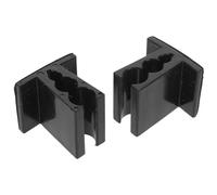 GOOHOCHY 2Pcs Wireless Lapel Mic Clips with Adhesive for Thin Rod Lavalier Microphone Holder Clamp, Universal Clip-On Mic Holder for Conference and Presentation Use