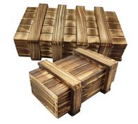 GOOHOCHY 2Pcs Wooden Puzzle Box with Hidden Compartments Brain-training Cognitive for Challenging Multi-opening Wooden Puzzle Plaything Educational Gift for Boys