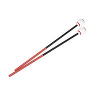 GOOHOCHY 2pcs Xylophone Mallets White Head and Red String, Marimba Sticks Percussion Sticks for Boys and Girls and Music Practice