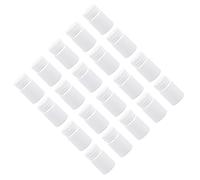 GOOHOCHY 30pcs 50ml Thickened Plastic Capsule Containers Refillable Pill Bottles White Portable Medicine Organizers for Vitamins and Pills Storage