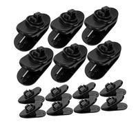 GOOHOCHY 30pcs Small Lapel Microphone Clips Rotatable Clamp, Mini Mic Wire Clips Replacement for Collar, Tie, and Clothing, Suitable for Wired Lapel Microphones