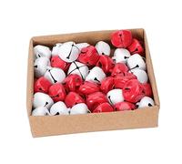 GOOHOCHY 36pcs Creative Set Red White Electroplated Bells for Christmas Decoration Crafts and Ornaments for Holiday Home Parties and Festive Events