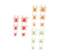 GOOHOCHY 36pcs Halloween 3D Spider Stickers Luminous Self-Adhesive Wall and Window Decorations for Party Backdrop Home Decor