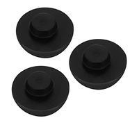 GOOHOCHY 3pcs Black Ethereal Drum Support Foot Pads Anti-skid Silicone Tongue Drum Foot Support Accessories for Percussion Instruments