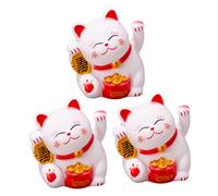 GOOHOCHY 3Pcs Cat Cake Topper Adorable Cartoon Cat Ornaments for Home Decor Party Supplies Vinyl Material for Safe Baking Decoration for Cakes Cupcakes Ice