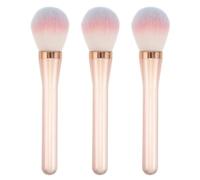 GOOHOCHY 3pcs Colorful Makeup Brushes Blush Brush Makeup Professional Make up Foundation Blending Dual Ended Blush Powder Plastic Pink