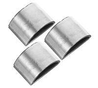 GOOHOCHY 3pcs Copper Cello Bow Frog Ferrule Replacement Parts for Cello Bow Repair Half-round Design Professional Accessories for String Instrument Maintenance