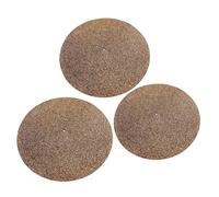GOOHOCHY 3pcs Cork Turntable Slipmat Vinyl Record Mats for Absorption and Shock Easy Installation Compatible Record Players