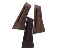 GOOHOCHY 3pcs Curved Ukulele Bridge Kit for String Ukuleles Saddle Enhancing Resonance and String Stability for Stage Performance and Daily Practice