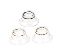 GOOHOCHY 3pcs Electric Guitar Volume Control Knobs Transparent Replacement Knobs Easy Install Guitar Potentiometer Caps for Upgrade Repair Versatile for Musicians