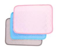 GOOHOCHY 3pcs Guinea Pig Hamster Washable Cage Liners, Cloth Pet Bedding Mats, Scratch-resistant Summer Pads for Small Animals, 40x30cm