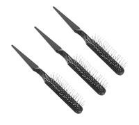 GOOHOCHY 3pcs Hair Brush with Rat Tail Pick Wire Bristle Scalp Massage Comb for Wig Care Anti-static Styling Brush for Dry Wet Hair for Braiding Coloring and Hairdressing