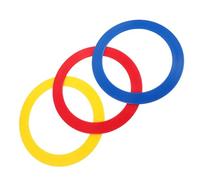 GOOHOCHY 3pcs Lightweight Hand Tossing Rings for Circus Acrobatics Juggling Practice Hand Throwing Ring Props to Enhance Coordination and Physical Skills Training
