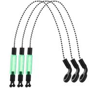 GOOHOCHY 3pcs Portable Fishing Bite Indicators Iron Rod Swingers Practical Alarms for Small Fish Warning Easy Clamp Installation Fishing Accessories