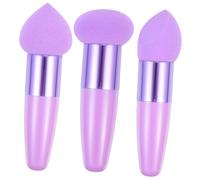 GOOHOCHY 3Pcs Portable Makeup Sponge Pens Cosmetic Tools for Wet and Dry Use Pen-shaped with Premium Smooth Material Convenient Concealer and Foundation Applicators for Face Makeup