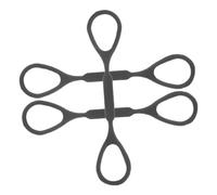 GOOHOCHY 3pcs Pull Rope for Trumpet Slide Stopper Black Silicone Trumpet Mouthpiece Connecting Tube for School Bands and Personal Practice