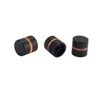 GOOHOCHY 3pcs Rosewood Effect Amplifier Control Knobs for Electric Guitar Bass Pedal Compatible with Concentric and Split Shaft Pots Replacement