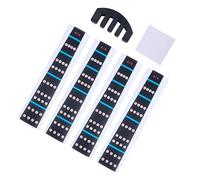 GOOHOCHY 4/4 Violin Finger Guide Sticker Set Fretboard Marker Navy Blue Position Stickers, Practice Mute, and Cleaning Cloth for Violin Training and Fingering Accuracy Random Color