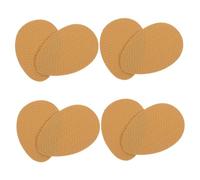 GOOHOCHY 4 Pair Non-Slip Shoe Sole Protectors Pads for Women High Heels Self-Adhesive Khaki Anti-Slip Bottom Stickers Noise-reducing Sole Grips for Boots Flats and Casual Shoes