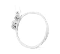 GOOHOCHY 4 Pcs Nylon Ukulele String Set with Sturdy Music Wire, Tear-resistant Nylon Strings Replacement for 21/23/26 Inch Ukulele, Musical Instrument Accessories for Folk and World Instruments