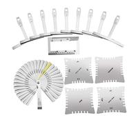 GOOHOCHY 47pcs Guitar Repairing Tools Kit Ruler String Spacing Gauge Music Tool for Guitar Maintenance
