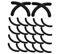 GOOHOCHY 48pcs Eyelash Curler Pads Refill with Soft Rubber Cushion for Gentle Curling Easy Installation Replacement for Lash Curlers Includes Black Storage Boxes