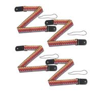 GOOHOCHY 4pcs Adjustable Ukulele Straps Bohemian Woven Shoulder Belts for Soprano Concert Tenor Banjo Soft Braided Design for Comfortable Playing and Unique Artistic Flair