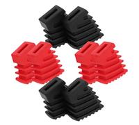 GOOHOCHY 4pcs Anti-slip Drum Rack Feet Pads Plastic Replacement Protectors for Cymbal Stand Legs Wear-resistant Drum Kit Accessories for Secure Percussion Instrument Stability