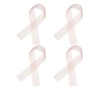 GOOHOCHY 4pcs Ballet Pointe Shoe Elastic Bands in Pink Invisible Design and Extra Support Elastic Rubber Stretch Straps for Dance Shoes for Footwork Development and Daily Practice