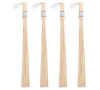 GOOHOCHY 4pcs Bamboo Massage Stick for Back Bamboo Stick Guasha Wood Massage Tool Portable