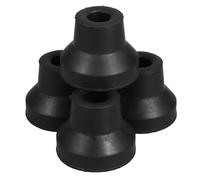 GOOHOCHY 4pcs Black 13mm Non-Slip Rubber Cane Tips for Walking Sticks Crutches Heavy Duty Replacement Mobility Aid Feet Anti-Skid Crutch Pads for Hiking Poles