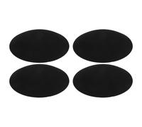 GOOHOCHY 4pcs Black Round Fascinator Hat Base for Craft Making, Cloth Velvet Material with Versatile Crafting Base and Heat Transfer Printing Support, for Headpiece Creation and DIY
