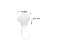 GOOHOCHY 4pcs Chef Hat Decoration Dolls DIY Craft Hats Tiny Doll Headwear White Cloth