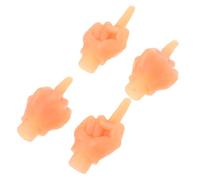 GOOHOCHY 4pcs Finger Shape Tyre Valve Caps for Motorcycles and Bicycles, Leak-proof Plastic Stem Caps with Easy Installation, Creative and Funny Vehicle Accessories