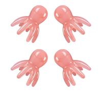 GOOHOCHY 4Pcs Head Scalp Massager Comb Set - Handheld Massage Brush for Deep Relaxation, Meridian Acupressure, Suitable for Home, Travel, and Office Use