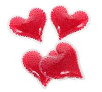 GOOHOCHY 4pcs Heart Shaped Gel Ice Packs Reusable Cold Packs for Injuries Convenient Soft Bags for and Swelling for Nursing and Material