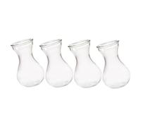 GOOHOCHY 4pcs Hyacinth Vase Mini Terrarium Glass Decor Glass Planter Wedding Glass Vase Decorative Glass Vase Hydroponic Vase Plant Hydroponic Container Vase Decor Office Glass Vase