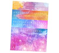 GOOHOCHY 4pcs Kalimba Thumb Piano Stickers Colorful Scale Decals for 17-note Kalimba Keyboard, Teaching Accessories for Beginners, Watercolor, and Orange-blue Designs