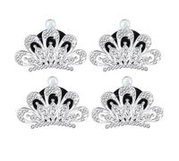 GOOHOCHY 4pcs Mini Car Aroma Diffuser Perfume Clips with Beautiful Rhinestone Decor Design, Elegant Zinc Alloy Material, Aromatherapy Function, on Valentine's Day