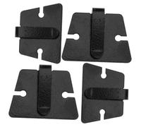 GOOHOCHY 4pcs Plastic Car Mic Holder Clip for Ic-2720h Ic-2820htm241 Dr635 Vehicle Hand Microphone Car Radio Fixing Mount Mobile Radio Holder