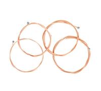 GOOHOCHY 4pcs Practical Bass Strings High Carbon Metal Strings for Bass Guitar Smooth Anti Replacement for Beginners Professionals Independent Packaging