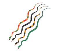 GOOHOCHY 4pcs Realistic Simulation Snake for Halloween Prank Props Cosplay Party Favor in Yellow Green Green and Black Colors Safe Artificial Snakes for Adults