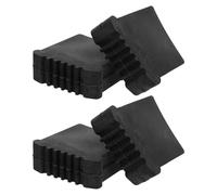 GOOHOCHY 4pcs Rubber Ladder Feet Covers Black Non-Slip Weather Resistant Floor Protection Replacement Caps for Ladder Legs Extension Indoor Outdoor Use