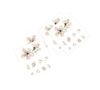 GOOHOCHY 4pcs Sakura Flower Guitar Pick Guard Self-adhesive PVC Panel Decals for Acoustic Ukulele Bass Fretboard Protection and Custom Decor Stickers