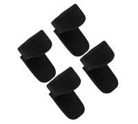 GOOHOCHY 4pcs Silicone Clarinet Thumb Rests Black Cushion Pads for Clarinet Instrument Accessories, Comfortable Finger Rest Pads to Relieve Sore Thumbs, Suitable for Playing While Standing