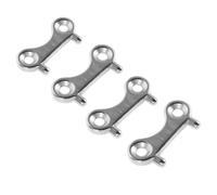 GOOHOCHY 4pcs Stainless Steel Boat Deck Fill Plate Keys Floating Keychain Compact Fuel Water Tank Tool for Yacht Replacement Gas Cap Accessory