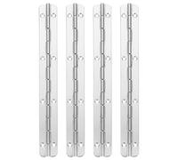 GOOHOCHY 4pcs Stainless Steel Piano Hinges Sturdy Corner Cabinet Hinge with Smooth Operation Silver Finish for Doors Hardware Collection