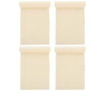 GOOHOCHY 4pcs Tear off Notepad A4 Printed Bound Legal Pad for Office Study