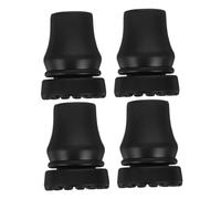 GOOHOCHY 4pcs Walking Stick End Caps 19mm Anti-Slip Crutch Tips for Elderly Sturdy Cane Foot Covers Easy Maintenance Fits Trekking and Hiking Poles